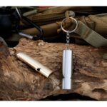 Gantungan Kunci Peluit Alumunium Emergency Whistle Keychain -  - Image 5