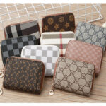 Dompet Kartu Wanita Felted Wol Dengan 11 Slot Premium - coklat bunga - Image 3