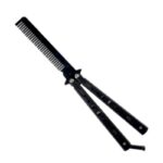 Sisir Besi Lipat Butterfly Balisong Training Knife - hitam - Image 6