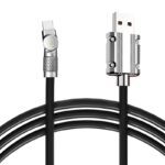 Kabel Data Fas Charging 120W Lightning Besi Hitam - besi lightning hitam - Image 4