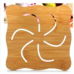 Tatakan Kayu Untuk Piring Gelas Panci Motif Hewan Dan Buah.  - Besar Baling