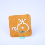 Tatakan Kayu Untuk Piring Gelas Panci Motif Hewan Dan Buah.  - Kecil Paus