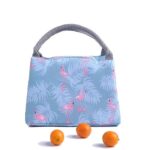  Tas Bekal Cooler Bag Tempat Piknik Anak Motif Mini Travel Pouch - blue flamingo