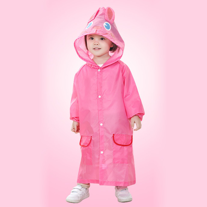 5MEwAyD7XZFdAE2Sio3us4n7HwMB4rRpJjKuv1US Jas Hujan Jubah Lengan Ponco EVA Untuk Anak dan Balita - merah muda - Image 1