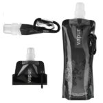 Botol Tempat Minum Lipat Mini 500ml Untuk Kegiatan Outdoor - black