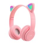 Headphone Bluetooth P47M Headset Wireless Audio Super Bss - pink