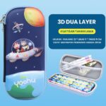 Kotak Pensil Tempat Alat Tulis 3D Timbul Dengan Motif Karakter - UFO
