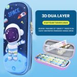 Kotak Tempat Pensil 3D Untuk Anak Dengan Motif Karakter - Space Astronot