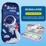 Kotak Tempat Pensil 3D Untuk Anak Dengan Motif Karakter - Space Travel