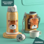 Botol Minum Karakter Tumbler Termos Tempat Minum Anak 550ml  - Harimau