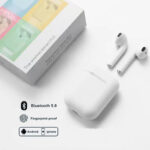 Earphone Bluetooth TWS 5.0 InPods i12 Wireless Macaron - putih
