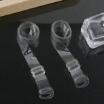 Tali Bra Transparan 1 Pasang Fleksibel Ukuran Dapat Disesuaikan -