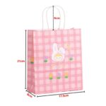 Paperbag Karakter Kartun Beruang Lucu Hampers Bahan Karton - rabbit pink