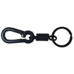 Carabiner Gantungan Kunci Karabiner Stainless Steel Multifungsi - hitam