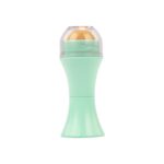 Alat Roll Wajah Batu Vulkanik Portable Pembersih Minyak - hijau