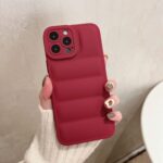 Casing iPhone 13 Pro Max Puffer Case North Face - Maroon