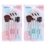 Set Brush Make Up 5 in 1 Kuas Travel Portable