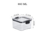 Toples Kotak Penyimpanan Snack dan Cereal Transparan - 700 mililiter