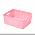 Keranjang Penyimpanan Serbaguna Storage Box Organizer - pink