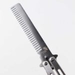 Sisir Besi Lipat Butterfly Balisong Training Knife - silver
