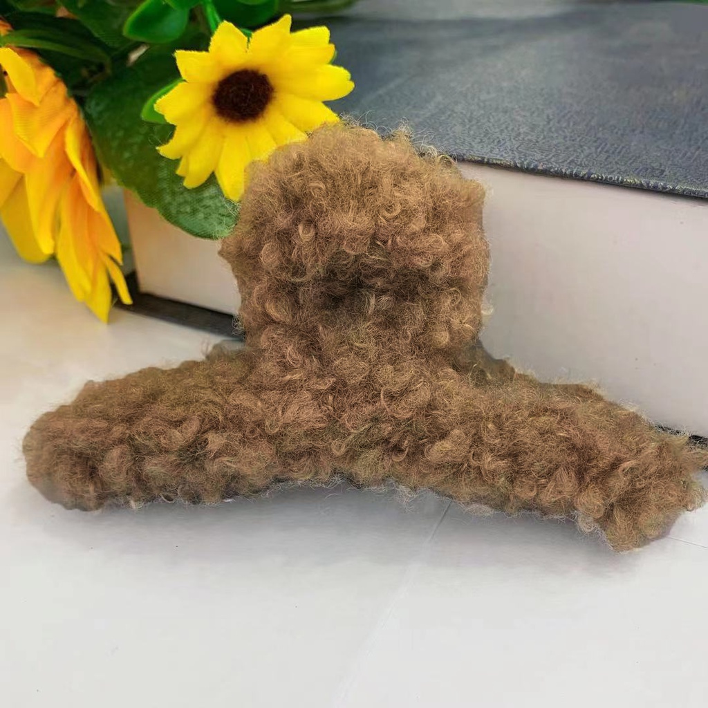 VZVKq32IOx1beIi3vnua9781E919KdROnGLPxvgL Jepit Rambut Bulu Wanita Elegan Dengan Bahan Wol Gaya Aksesoris Korea - colkat tua - Image 1