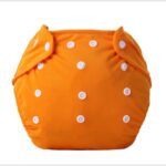 Popok Bayi Kain Kancing Cloth Diaper untuk Bayi Dapat Dicuci - orange