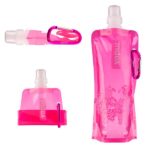 Botol Tempat Minum Lipat Mini 500ml Untuk Kegiatan Outdoor - pink