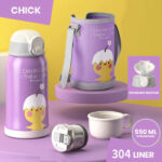Botol Minum Karakter Tumbler Termos Tempat Minum Anak 550ml  - Anak Ayam