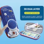 Kotak Pensil Tempat Alat Tulis 3D Timbul Dengan Motif Karakter - Astronaut