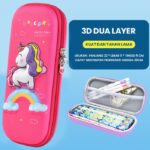 Kotak Tempat Pensil 3D Untuk Anak Dengan Motif Karakter - Pony Rainbow Rose