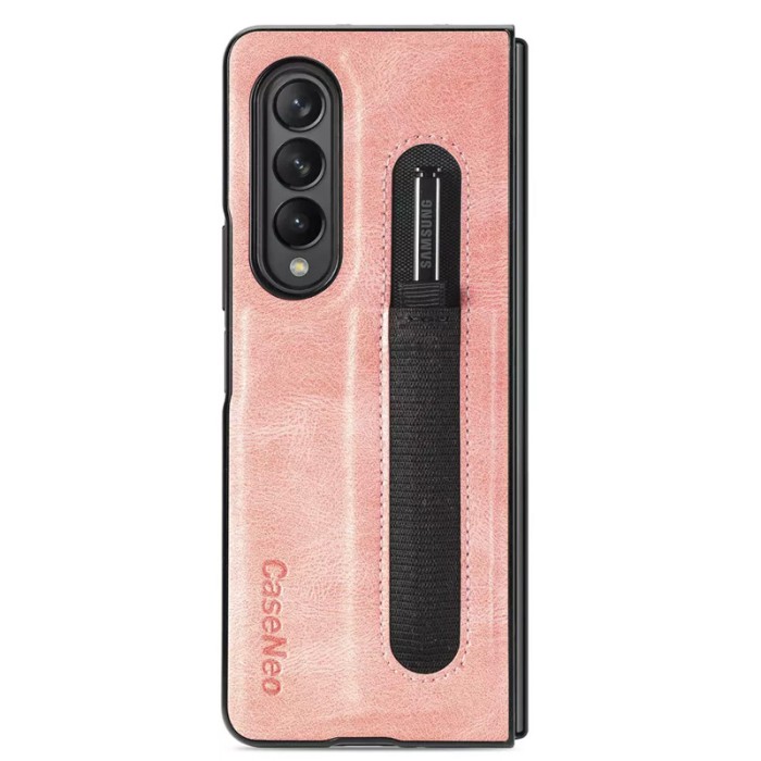 cee63619-347d-4803-a1a5-9b904fac3c1d-1673001371 Hard Case Samsung Galaxy Z Fold 3 Kulit With Pen Holder Premium - Pink - Image 1
