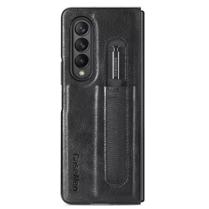 e0fa8ebd-7ab6-4fbc-bf2d-92b91db32f02-1673001371 Hard Case Samsung Galaxy Z Fold 3 Kulit With Pen Holder Premium - Hitam - Image 1