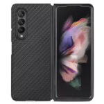 Carbon Hard Case Premium Untuk Samsung Galaxy Z Fold 3 - Hitam
