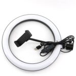 Lampu Rias Make Up Vlog LED Ring Light Phone Holder 26cm -