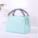  Tas Bekal Cooler Bag Tempat Piknik Anak Motif Mini Travel Pouch - Light Blue