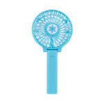 Kipas Angin Mini Handy Lipat Rechargeable Portable 2000mAh - biru