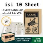 Lem Perangkap Lalat Cap Lowe Model Papan Kertas -