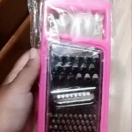 Parutan Dapur 4 in 1 Multifungsi Parut Buah dan Sayur - pink