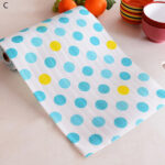 Alas Serbaguna Bahan Busa Plastik Anti Air Anti Slip 30x300 cm - polka biru