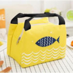 Tas Bekal Ikan Botol Kotak Makan Anak Lunch Box Cooler Bag - kuning