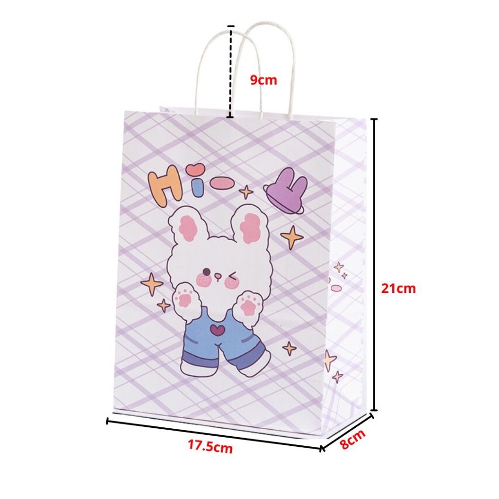 q4eD6efKypUUT7KTHYRRnDVpZB8h65Civz81jLt0 Paperbag Karakter Kartun Beruang Lucu Hampers Bahan Karton - rabbit hi - Image 1