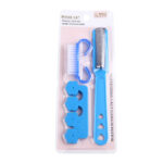 Set Alat Perlengkapan Manikur Pedikur 3in1 Bahan ABS - Biru