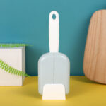 Centong Nasi Dengan Penutup Otomatis Sendok Nasi Buka Tutup Holder - Green