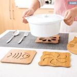 Tatakan Kayu Untuk Piring Gelas Panci Motif Hewan Dan Buah.  - Nemo