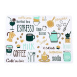 Tatakan Piring Alas Makan Anti Panas Alas PVC Motif Unik - Kopi Hijau