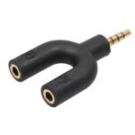 Splitter Audio Jack 3.5 To Dual Female U Shape 2in1