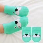 Kaos Kaki Pendek Motif Karakter Hewan 3D Untuk Bayi - Anjing Laut
