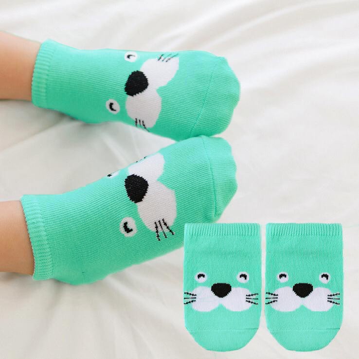 rug-1663851675470-0-1673001417 Kaos Kaki Pendek Motif Karakter Hewan 3D Untuk Bayi - Anjing Laut - Image 1