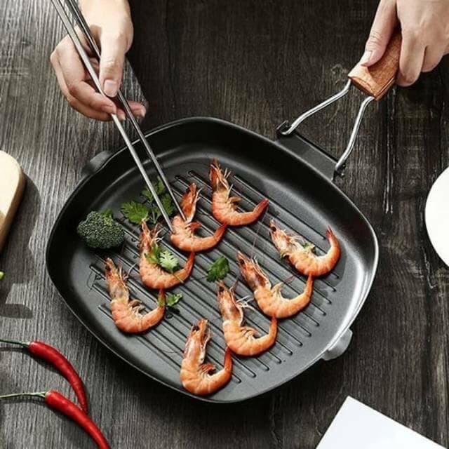rug-1664173711667-0-1673001426 Wajan Panci Grill Bbq Korean Anti Lengket Bentuk Kotak 20Cm - Image 1