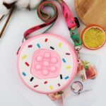 Tas Selempang Pop 3d Karakter Unicorn Rainbow Mini Kecil Anak - Donat Pink